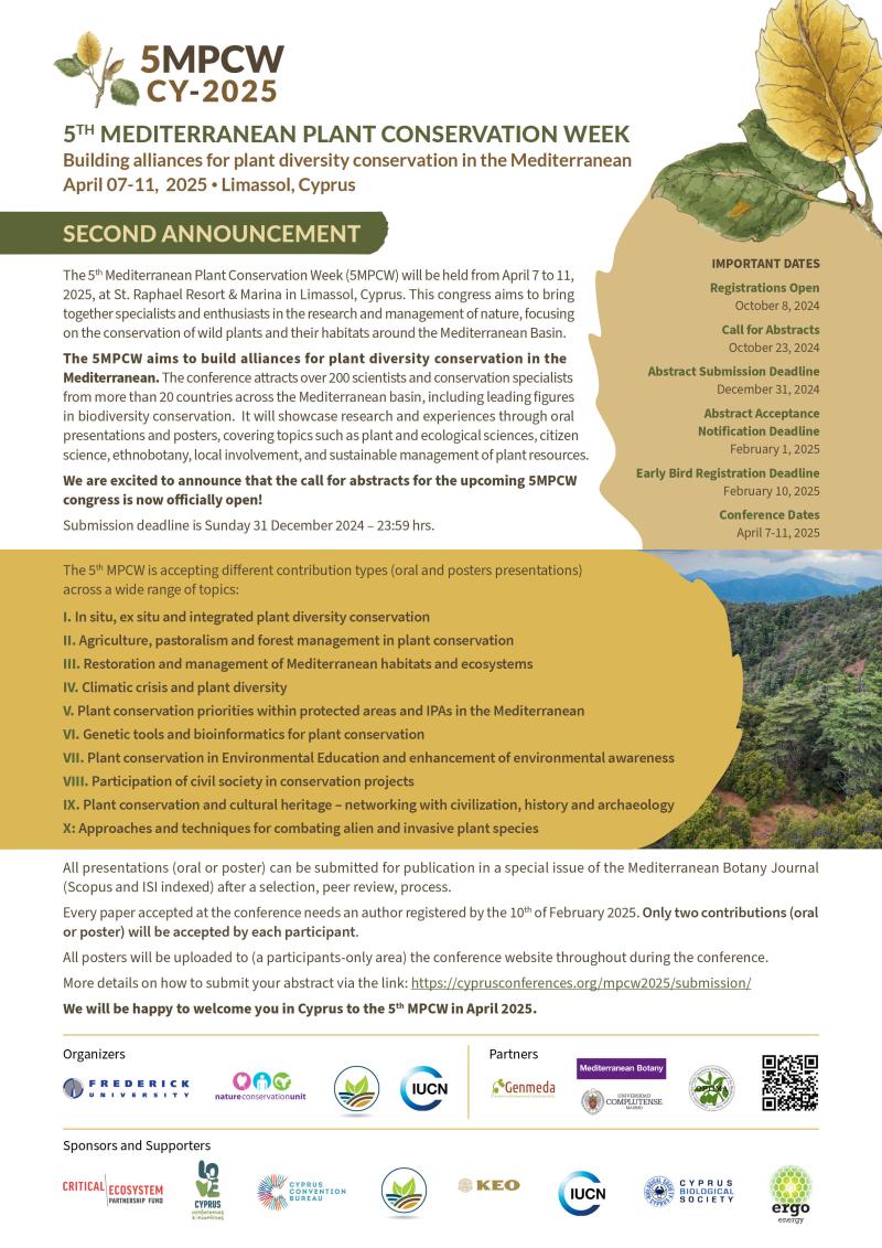 5th Mediterranean Plant Conservation Week